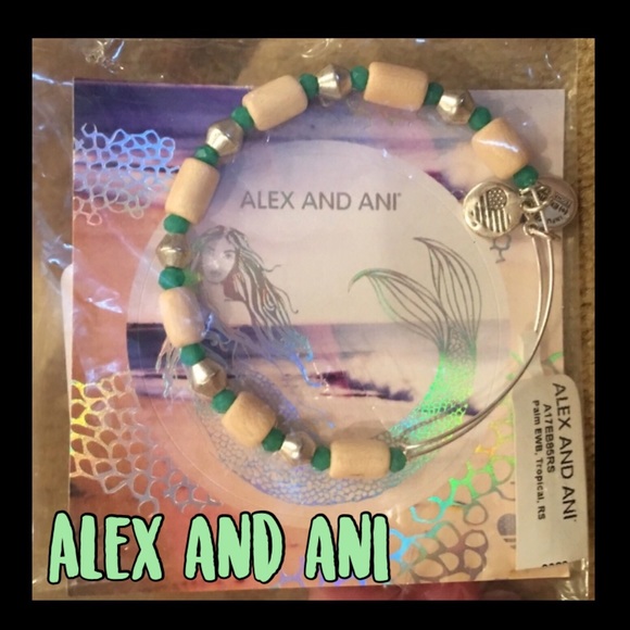 🌴FINAL🌴 ALEX AND ANI palm tropical bangle❤️NWT - Picture 2 of 5